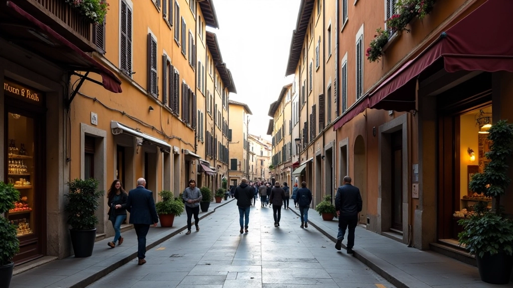 Strada dell'Oltrarno con botteghe tradizionali